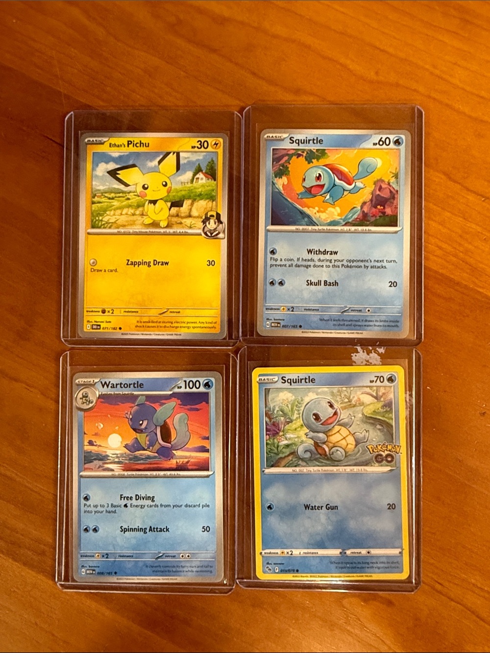 Pokemon Yellow and Blue Pokemon Card Lot